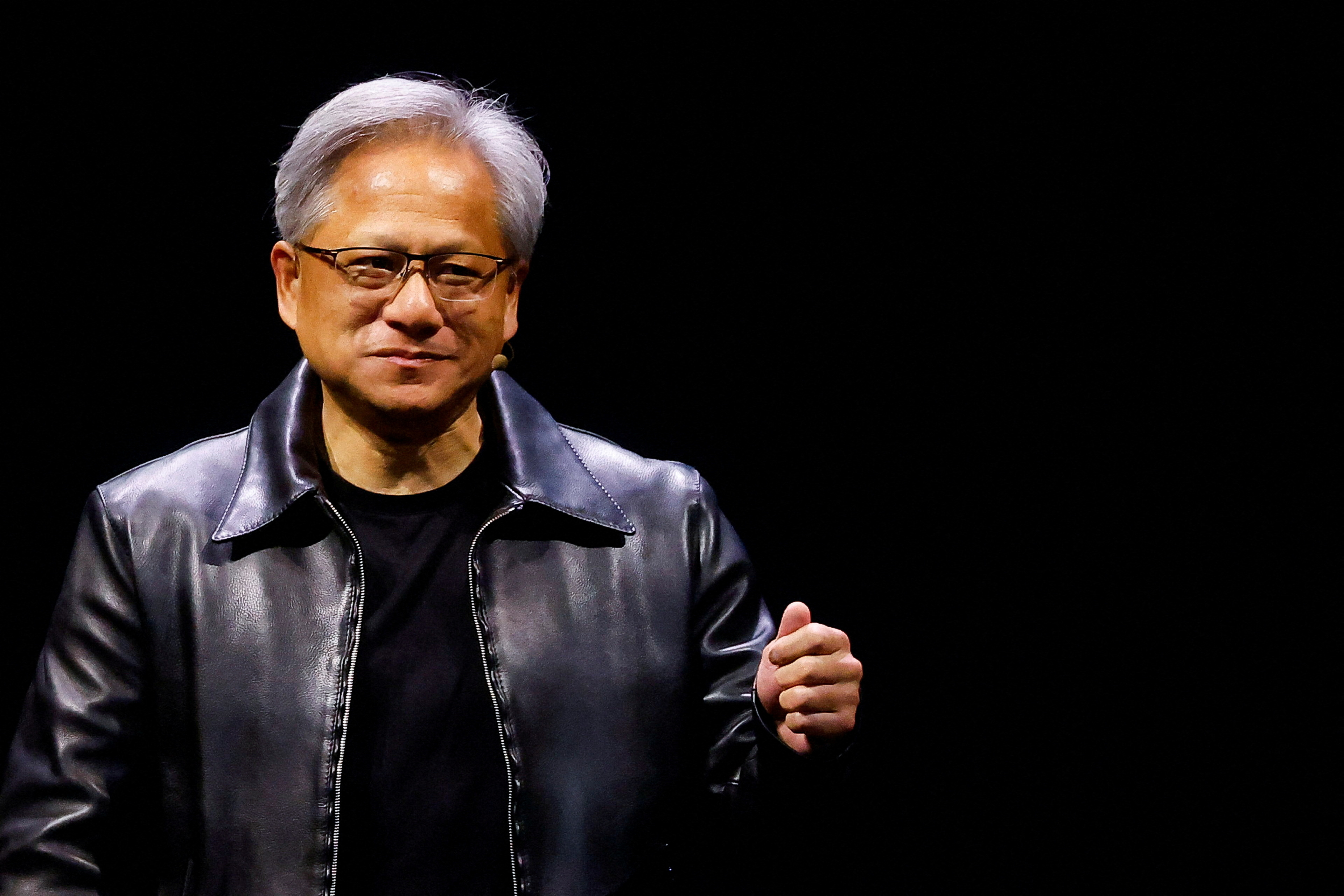 Nvidia Corp CEO Jensen Huang speaks at the COMPUTEX forum in Taipei, Taiwan May 29, 2023. REUTERS/Ann Wang