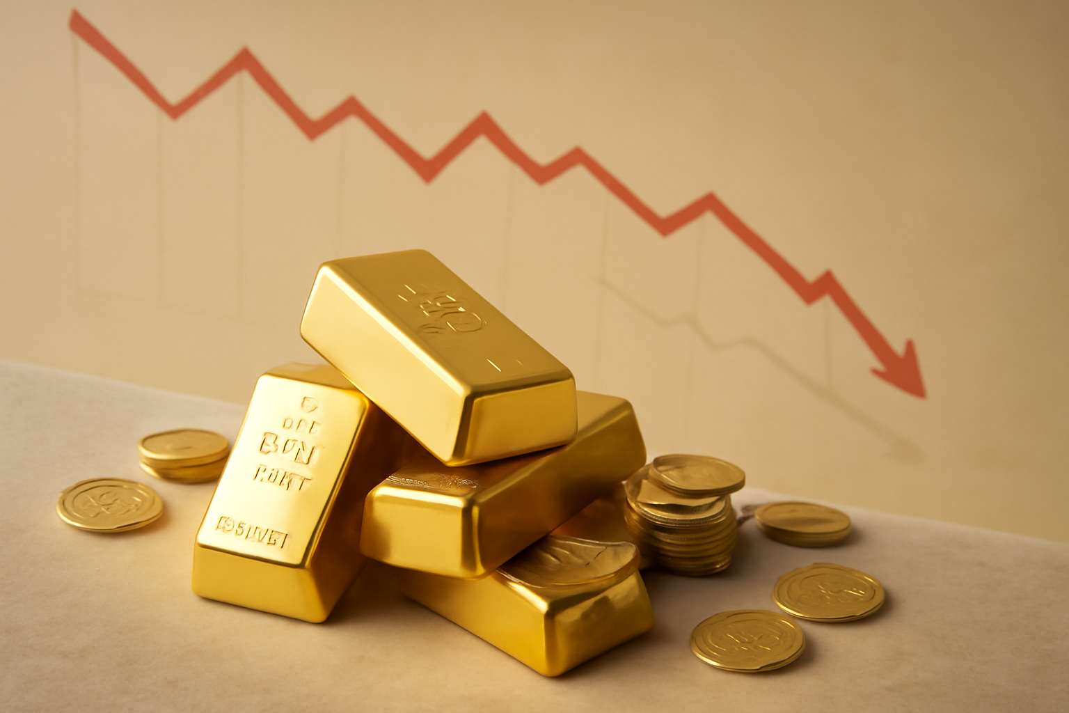 Spot Gold Price Decline and Gold Stocks Drop