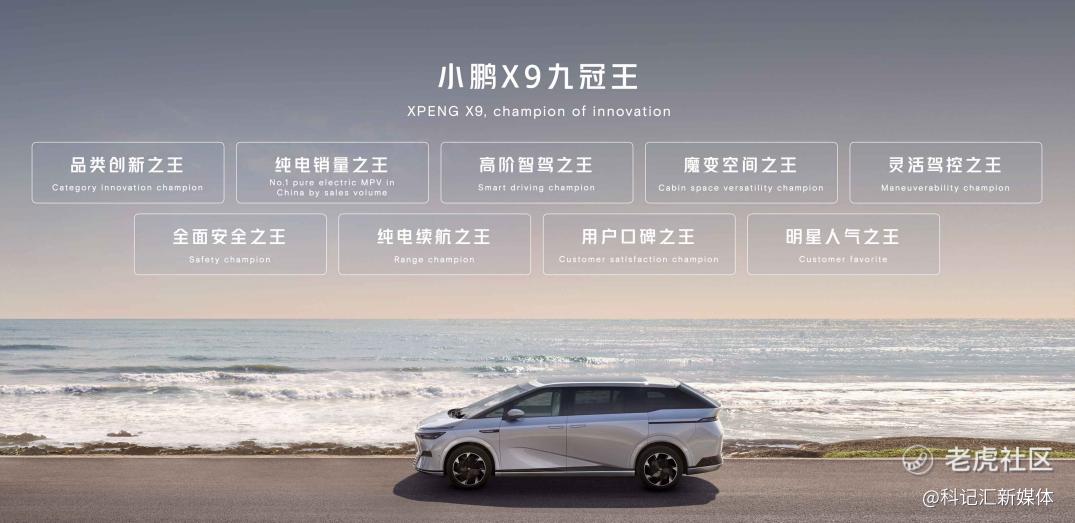 AI定义再进化，“九冠王”小鹏X9领衔亮相北京车展-科记汇