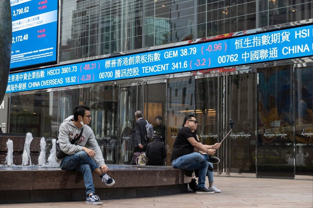 The Hang Seng Index slid was heading towards a third weekly loss on Thursday. Photo: EPA-EFE
