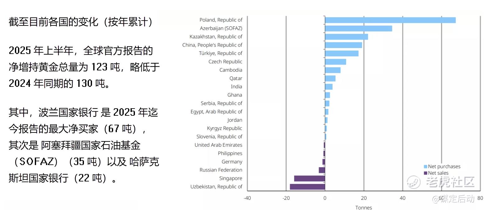 各国央行黄金储备增长图，像在囤积硬通货
