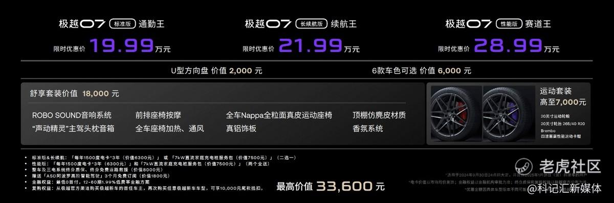 超千亿投入车型、续航性价比之王 极越07正式上市-科记汇