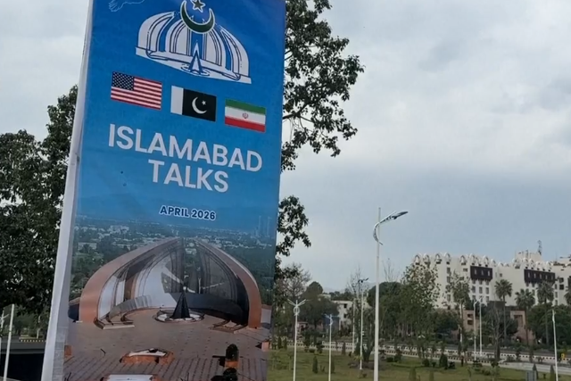 △美国和伊朗代表团4月11日在巴基斯坦首都伊斯兰堡举行谈判