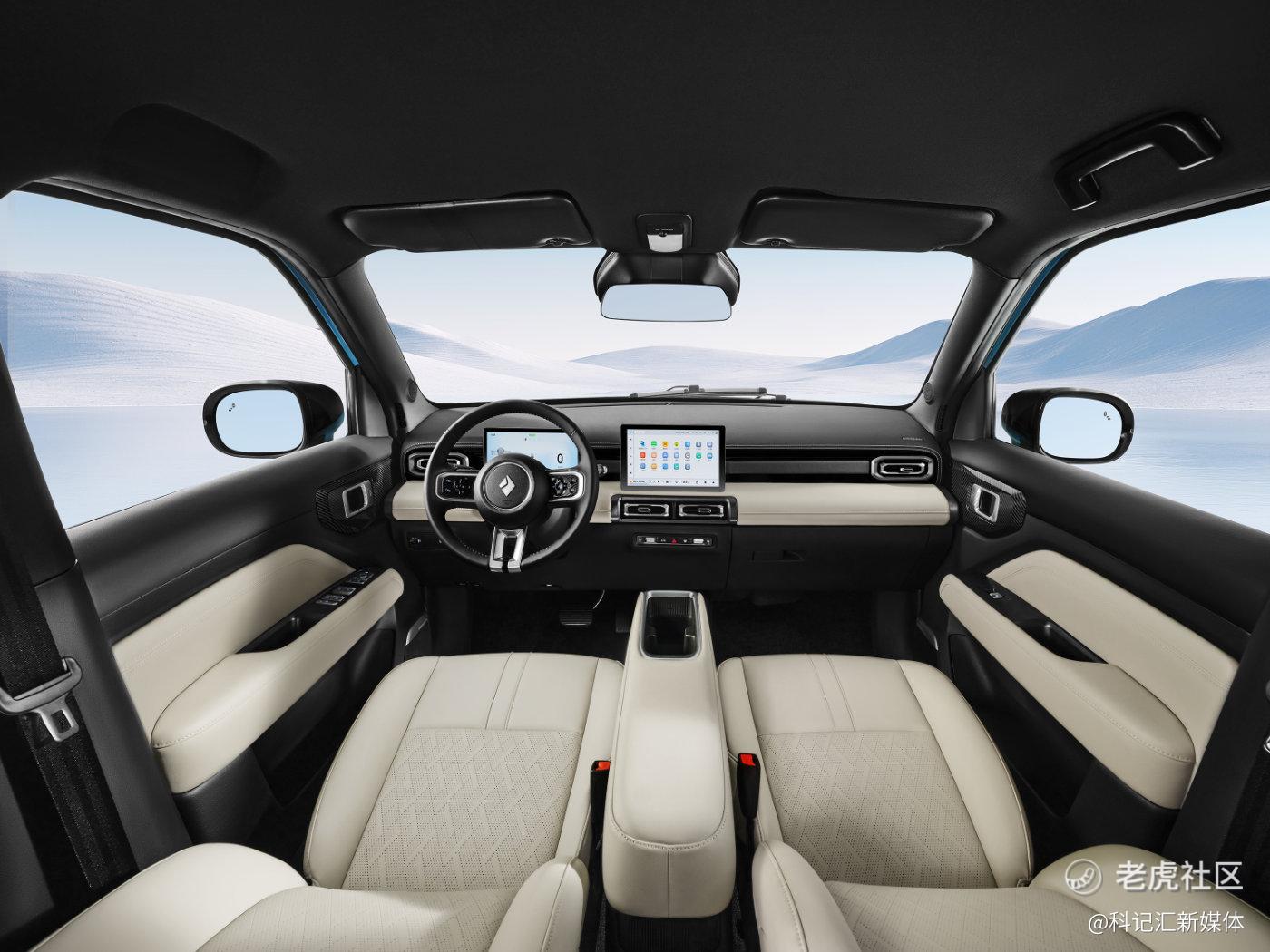 “五门方盒子”宝骏悦也Plus内饰官图首发！67%得房率打造精装大两房座舱-科记汇