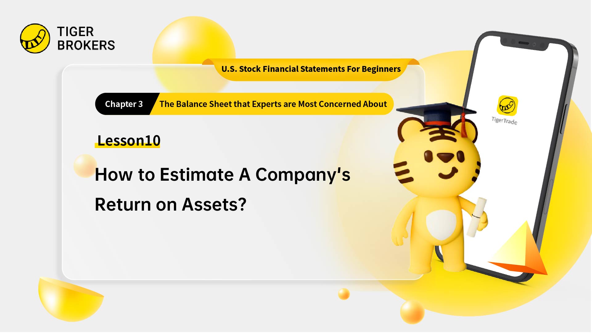 Lesson 10: How to estimate a company's return on assets?