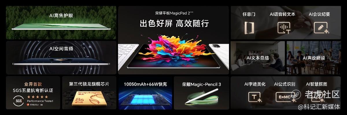 出色好屏 高效随行！荣耀平板MagicPad2正式发布 售价2899元起-科记汇