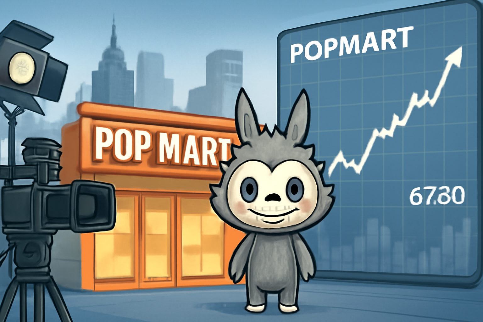 港股新消费股泡泡玛特涨超3%及索尼合作开发Labubu电影项目