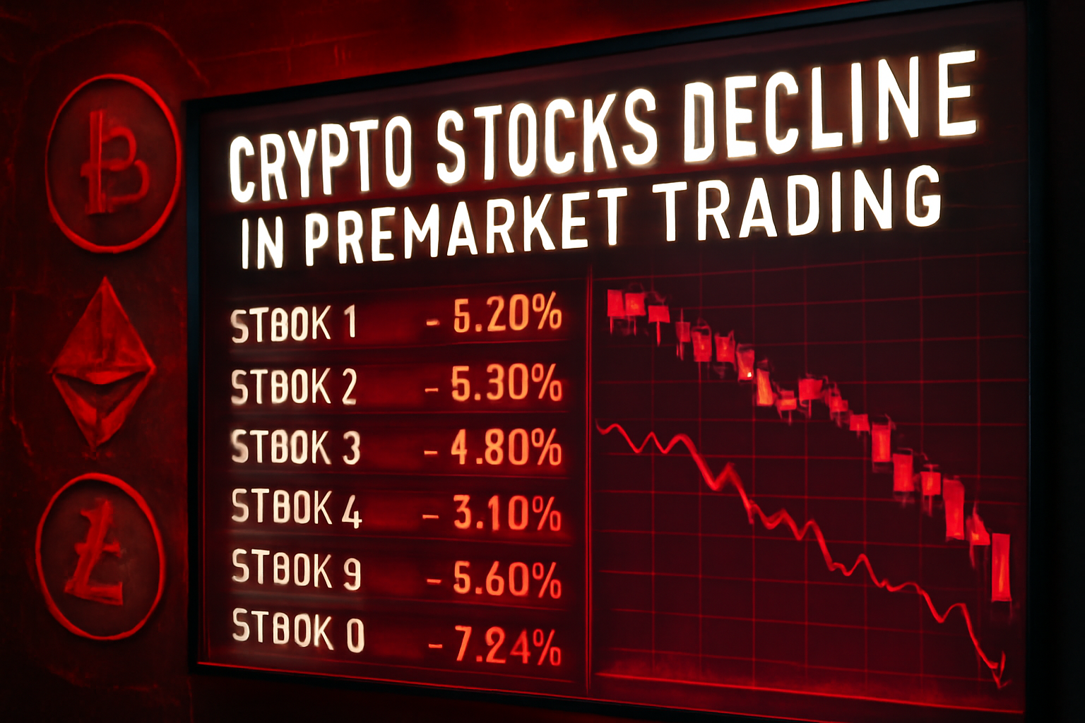 Crypto Stocks Decline in Premarket Trading