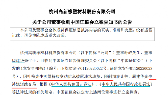 证监会出手！这家A股副董事长、董事，被立案调查！_老虎社区_美港股上