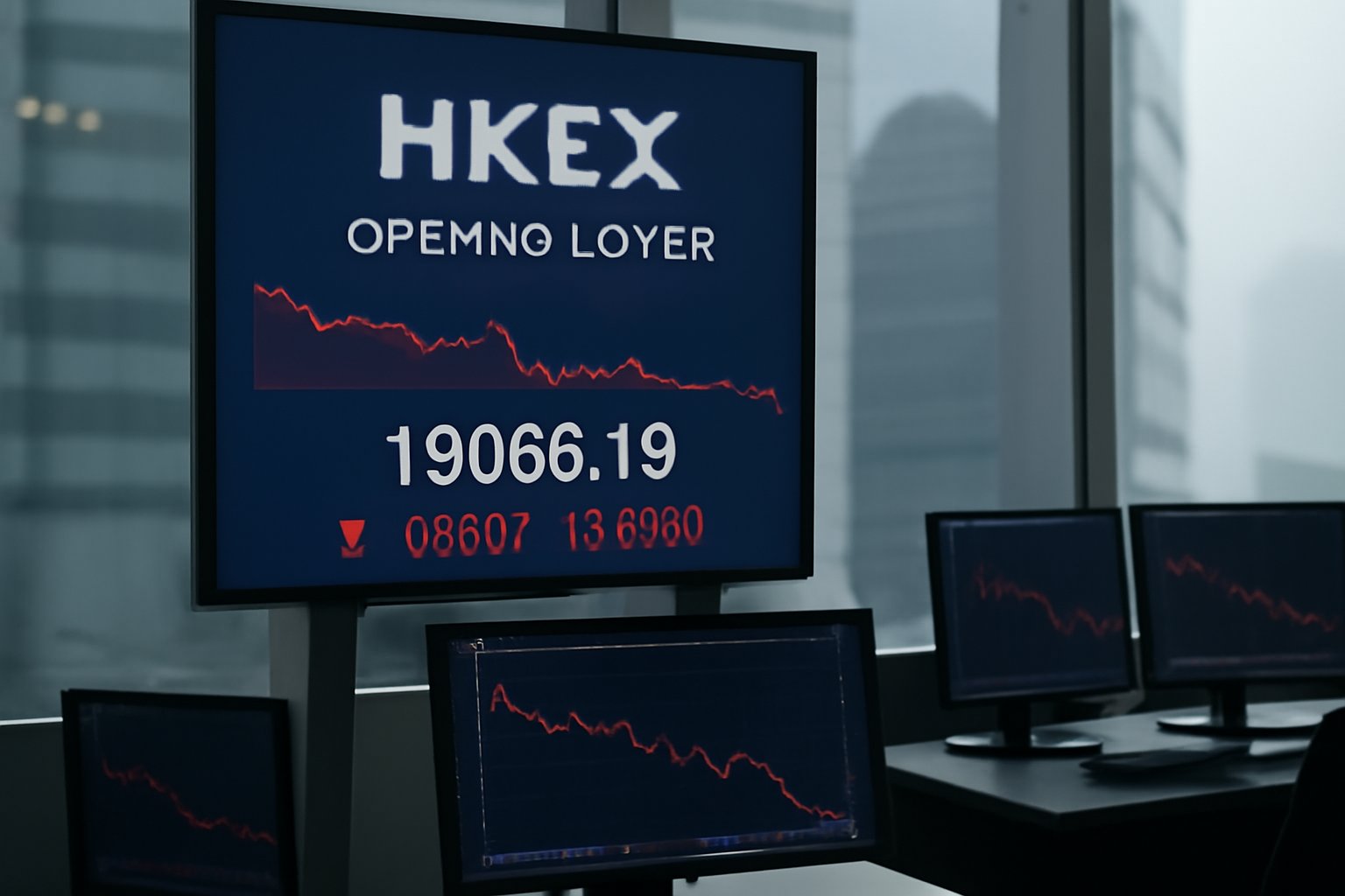 港股开盘科指跌0.71%，携程同程旅行股价大幅下跌