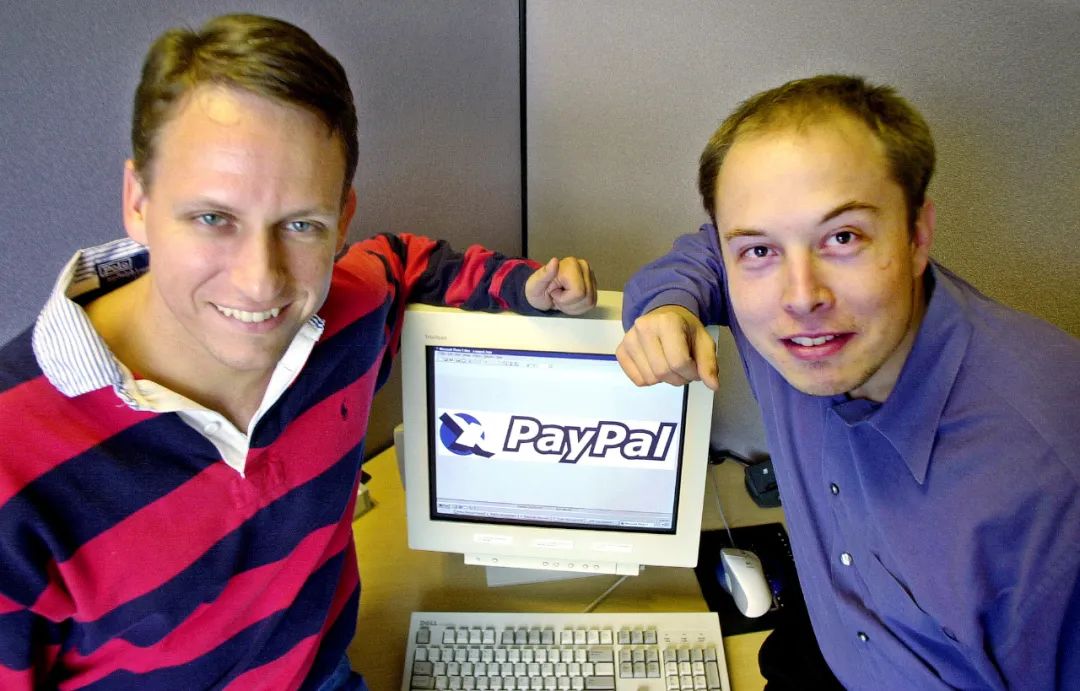 ▲（左-Peter Thiel，右-Elon Musk）