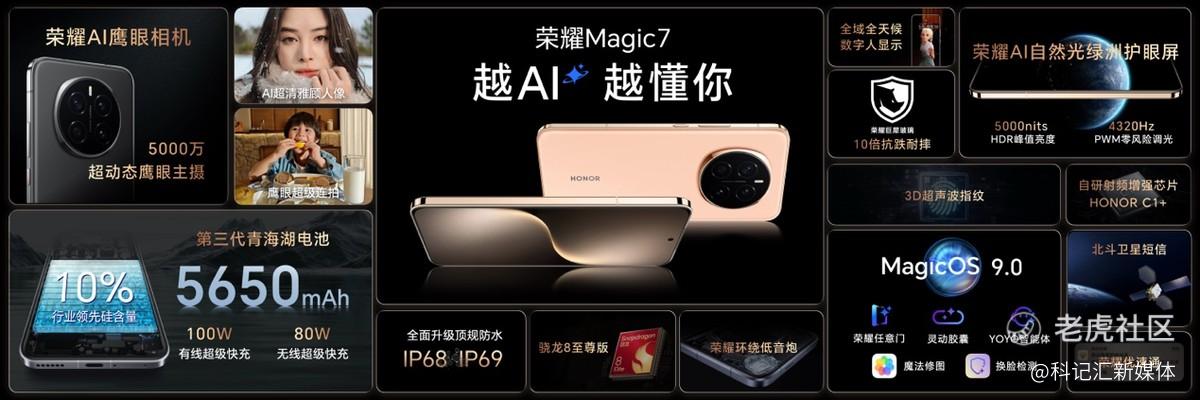 荣耀Magic7系列旗舰手机正式发布，售价4499元起-科记汇