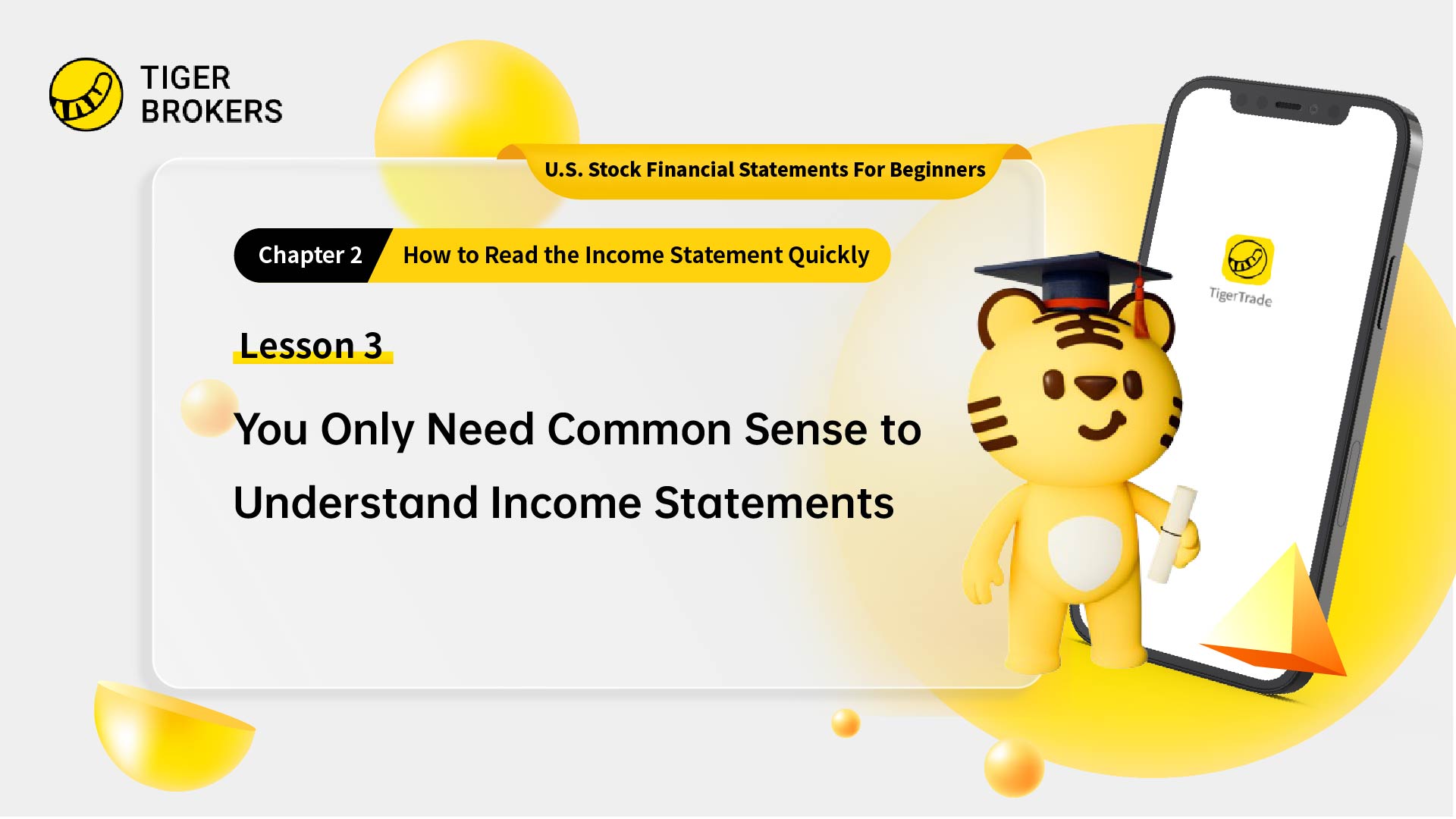 Lesson 3: Read the income statement with common sense