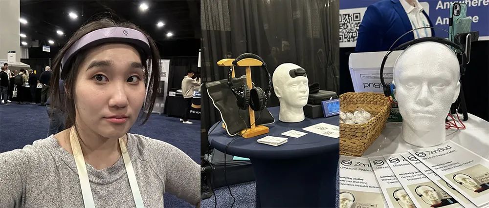 ▲从左至右：Frenz头戴设备、Mywave可穿戴设备、NeurGear耳机（来源：The Verge）