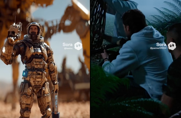 Sora上的AI视频。图源：网站截图