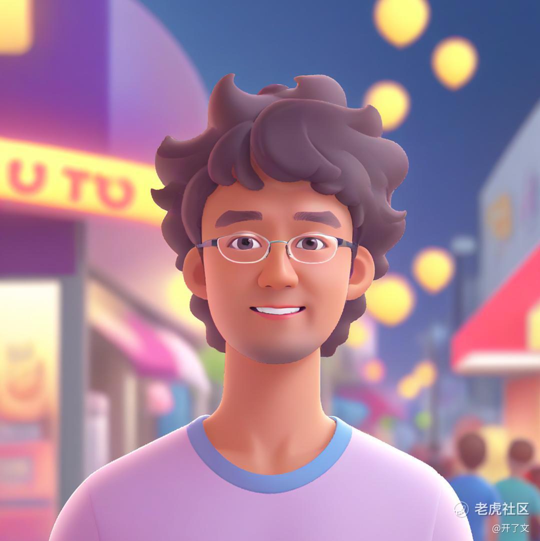 开了文