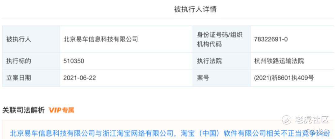 易车劫持淘宝流量判赔50万 21年传奇故事的隐忧 老虎社区