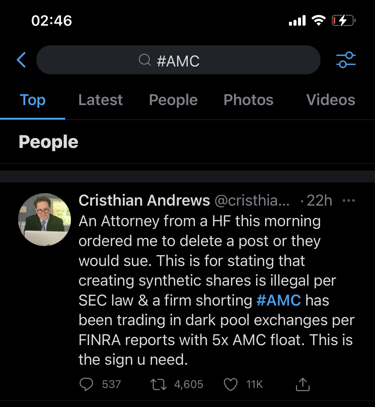 AMC Entertainment Holdings Inc (AMC): @UserOfIntellect 